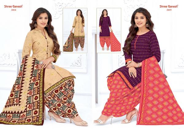 Shree Ganesh Hansika Vol-14 Cotton Designer Redymade Suit